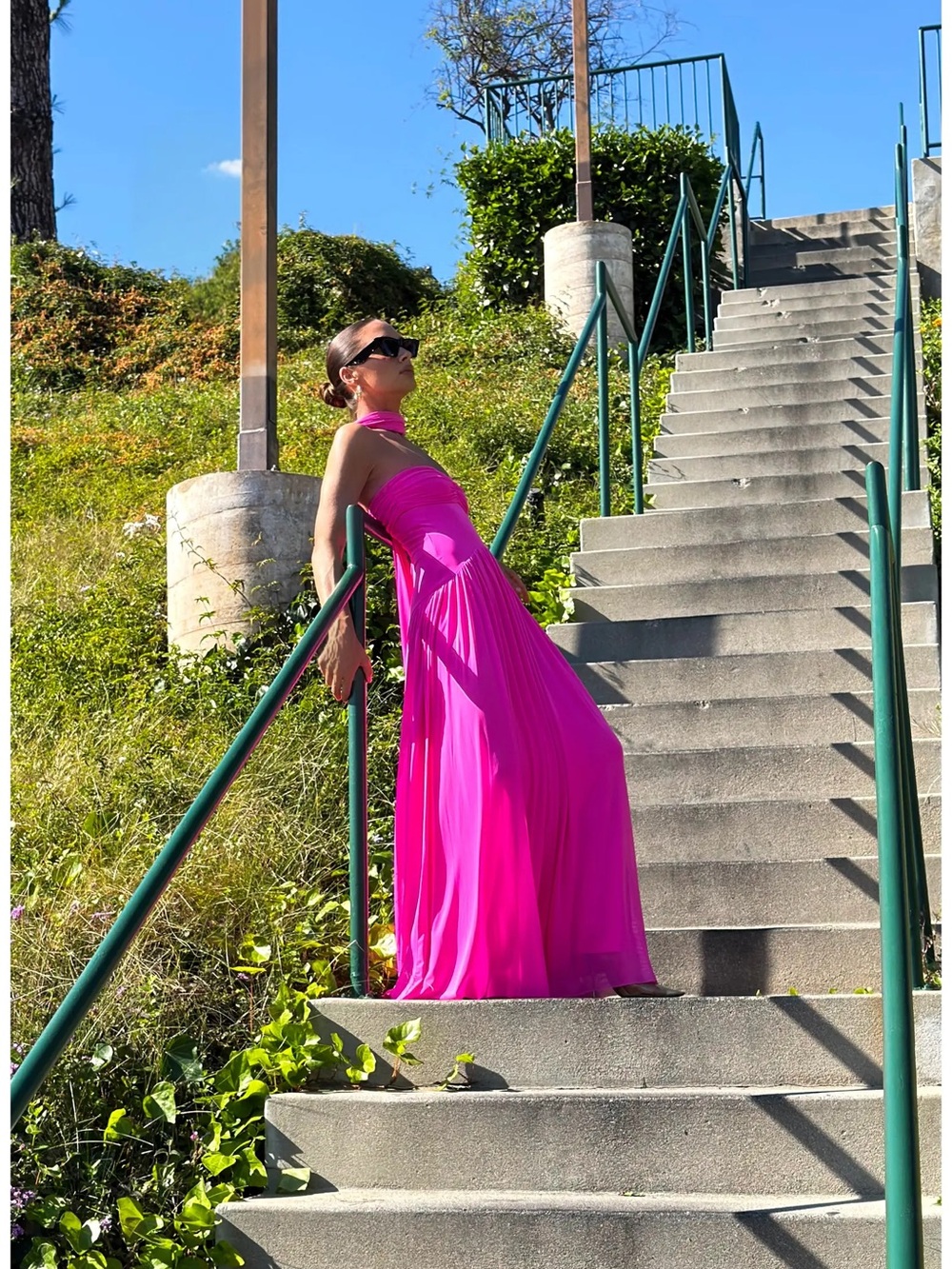 AFRM Rori Strapless Maxi Gown in Pink - Picture 8 of 8